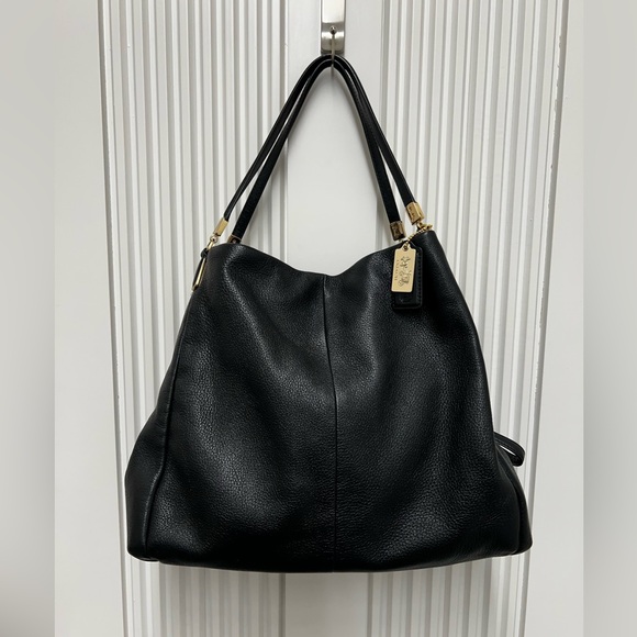 Coach Handbags - Coach Leather Hobo Bag in Black